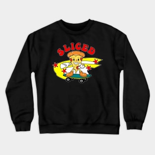 Sliced Pizza Skateboard Crewneck Sweatshirt